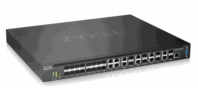 Zyxel XS3800-28/28埠10G交換器