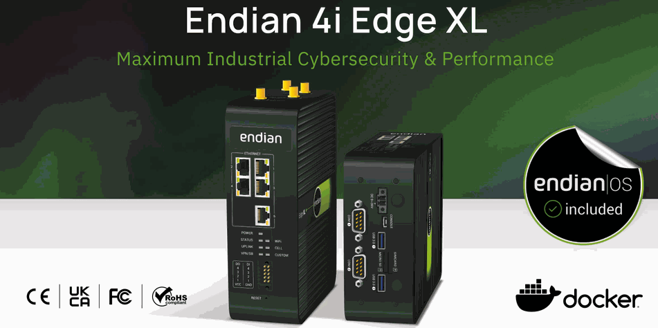 ENDIAN 4i EDGE XL 工業級的網際網路安全閘道器