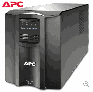 APC Smart-UPS, Line Interactive, 1500VA, Tower, 120V, 8x NEMA 5-15R 插座, SmartConnect Port+SmartSlot, AVR, LCD